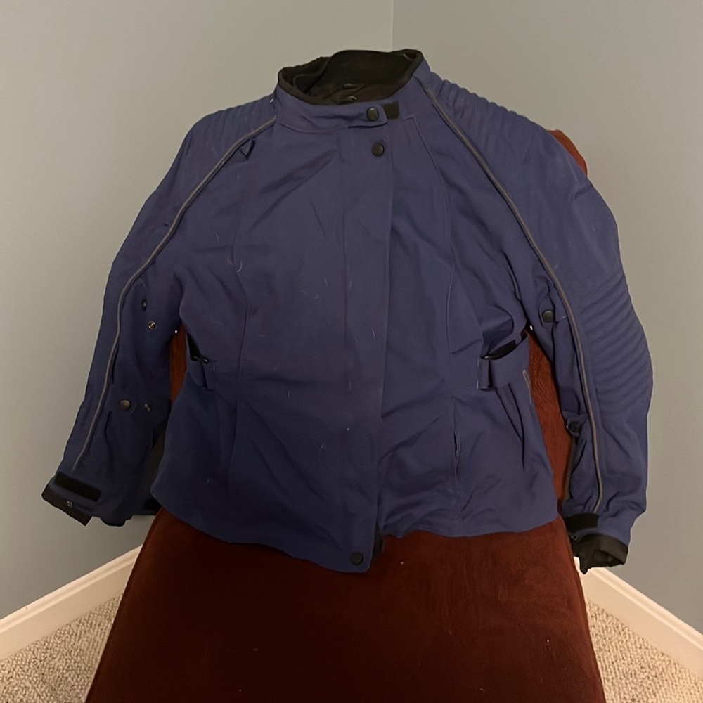 Women’s small padded and heavy duty motorcycle jacket